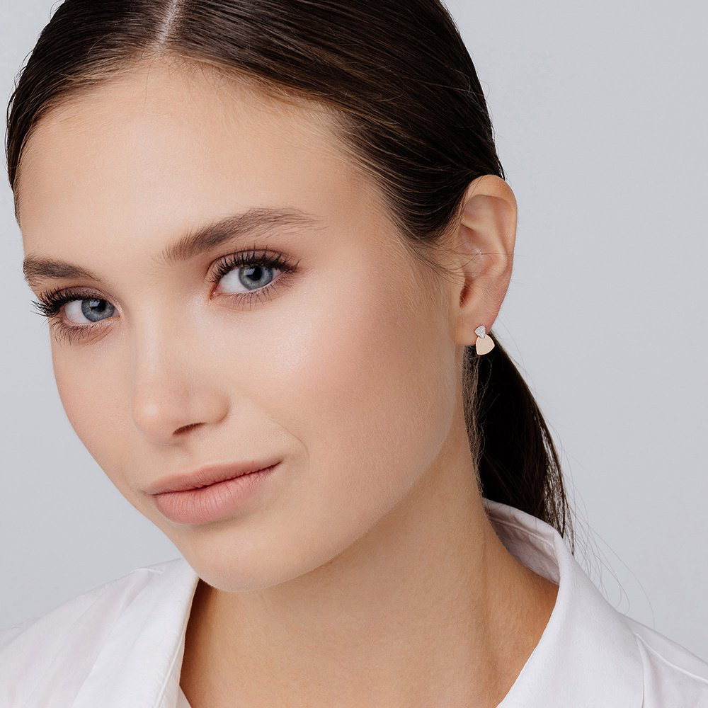 Серьги АЛЬКОР 25048-100 вес 1.26 г золото, бриллиант купить,NaN