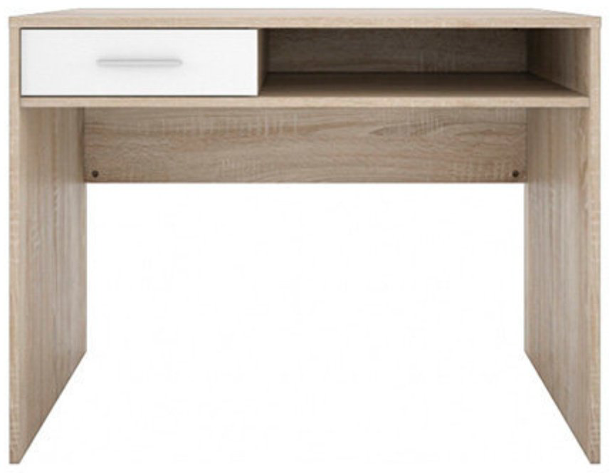 Стол письменный Непо BIU1S, 100х59x75.5 см, белый, коричневый купить,NaN