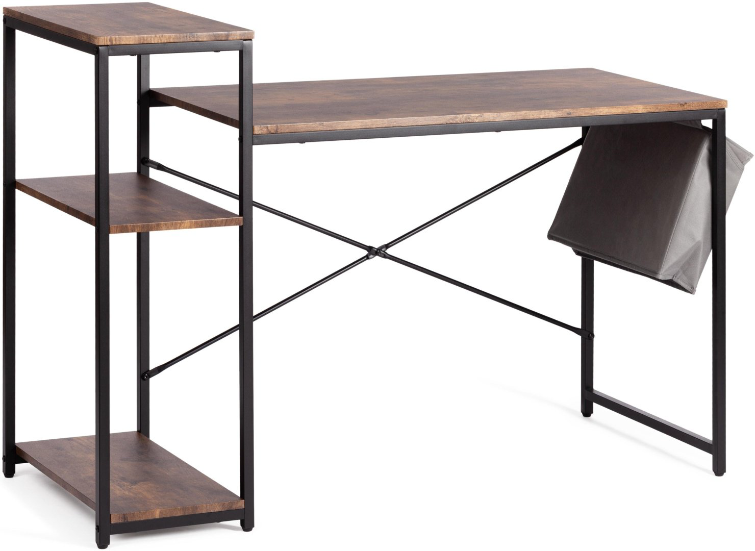 Стол компьютерный Tetchair WD-15, 120х60x75 см, коричневый купить,NaN