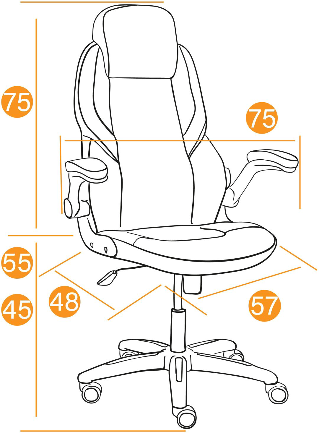 Игровое кресло Tetchair 21156 Tetchair BAZUKA, синий купить,NaN