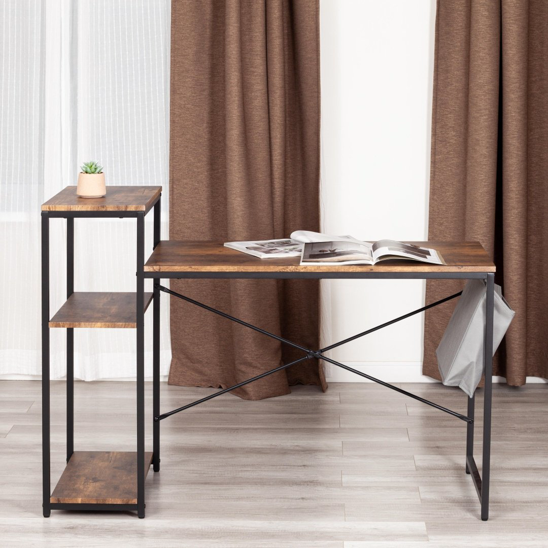 Стол компьютерный Tetchair WD-15, 120х60x75 см, коричневый купить,NaN
