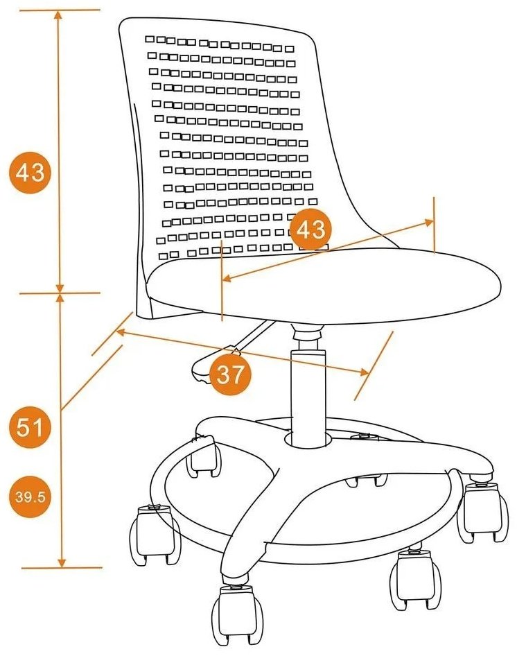 Детское компьютерное кресло Tetchair Kiddy, бирюзовый купить,NaN