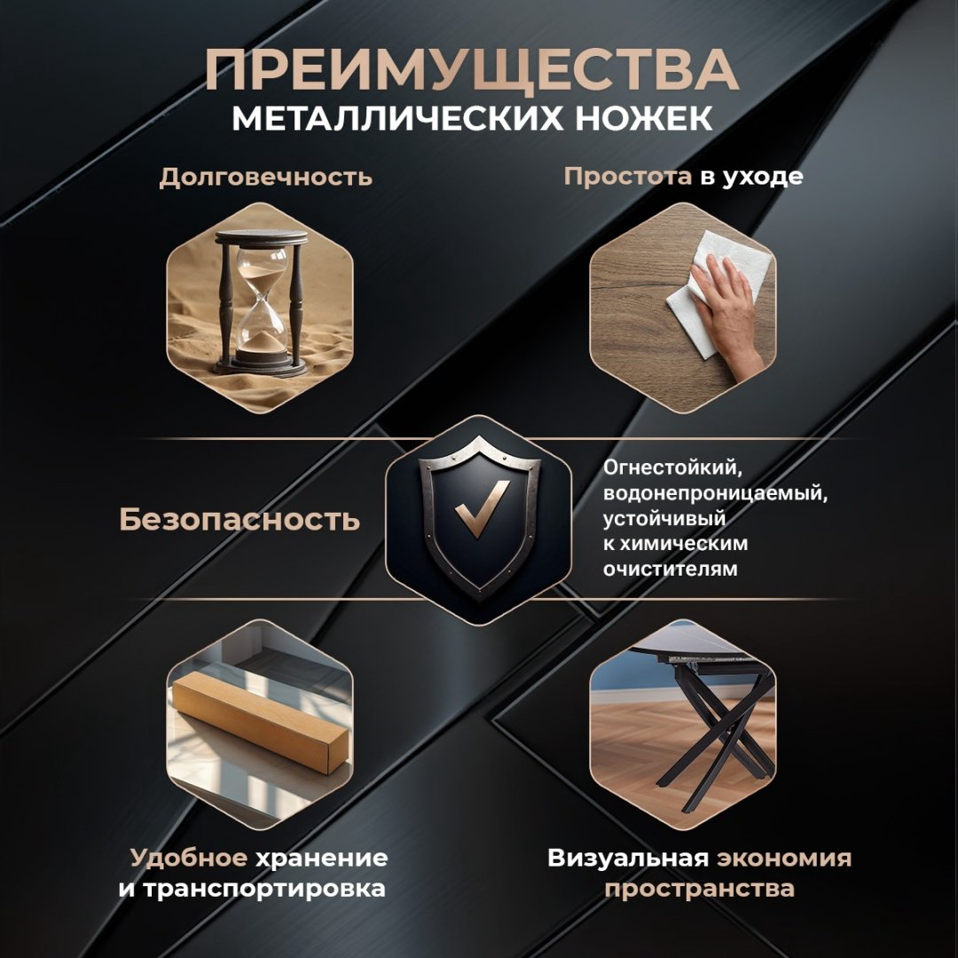 Обеденный стол Tetchair MANZANA 20618, 100х100x75 см, ЛДСП, черный купить,NaN