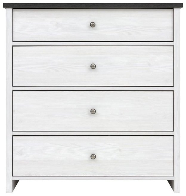 Детский комод BRW Брест Порто 4S 00050157, 88.5x40x94 см, белый - ForteMarket Детский комод BRW Брест Порто 4S 00050157, 88.5x40x94 см, белый купить,0