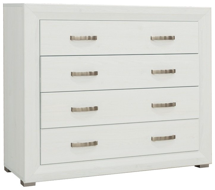 Детский комод BRW Брест Мальта 4S/11 00050163, 106.5x38x91 см, белый купить,NaN