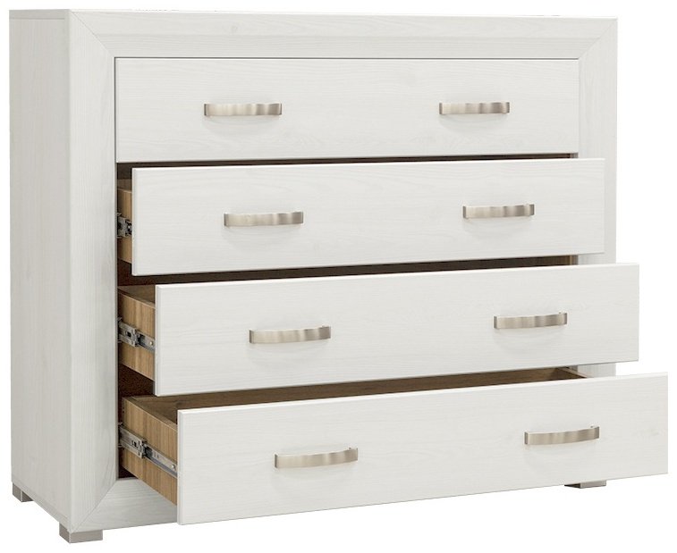 Детский комод BRW Брест Мальта 4S/11 00050163, 106.5x38x91 см, белый купить,0