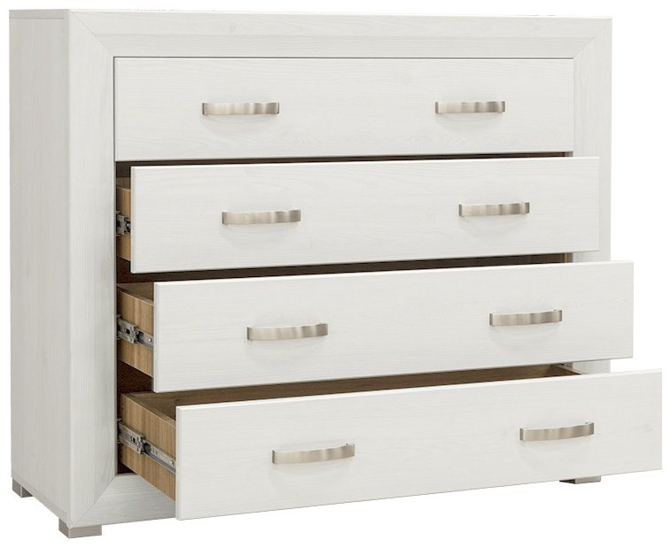 Детский комод BRW Брест Мальта 4S/11 00050163, 106.5x38x91 см, белый купить,NaN