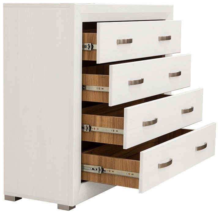 Детский комод BRW Брест Мальта 4S/11 00050163, 106.5x38x91 см, белый купить,0