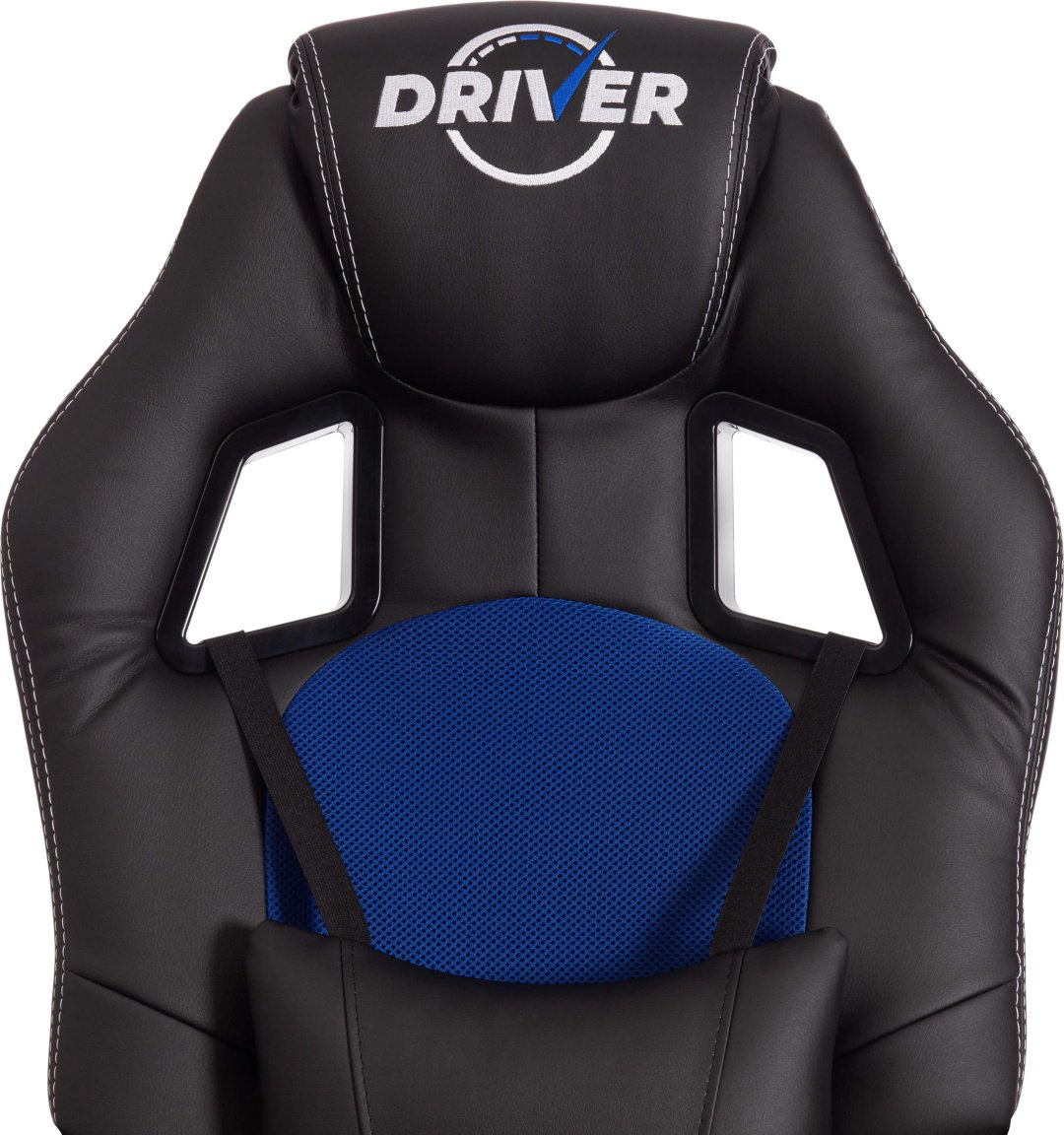 Кресло DRIVER, ГЛАНЦ 70301011, черный, синий купить,NaN