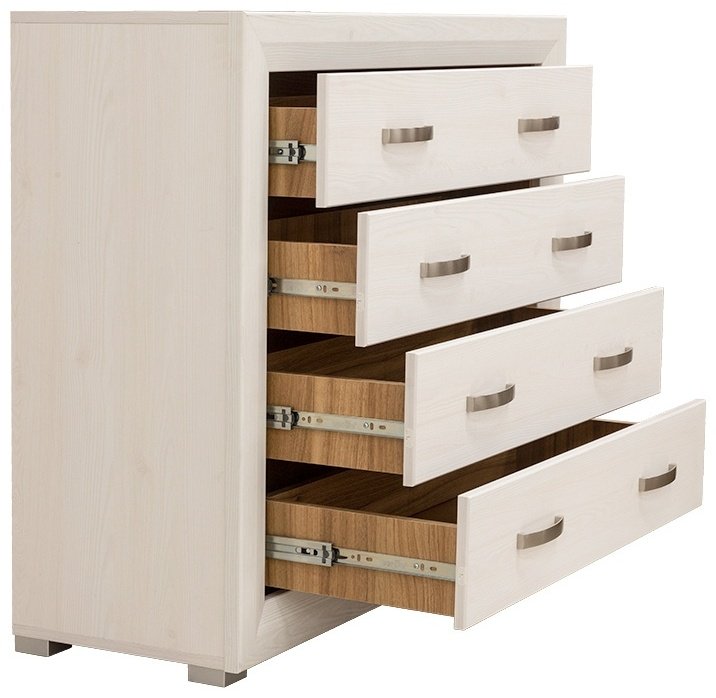 Комод BRW 106.5x38x91 см, ЛДСП, МДФ, Брест Мальта 4S-11 сибирская купить,0