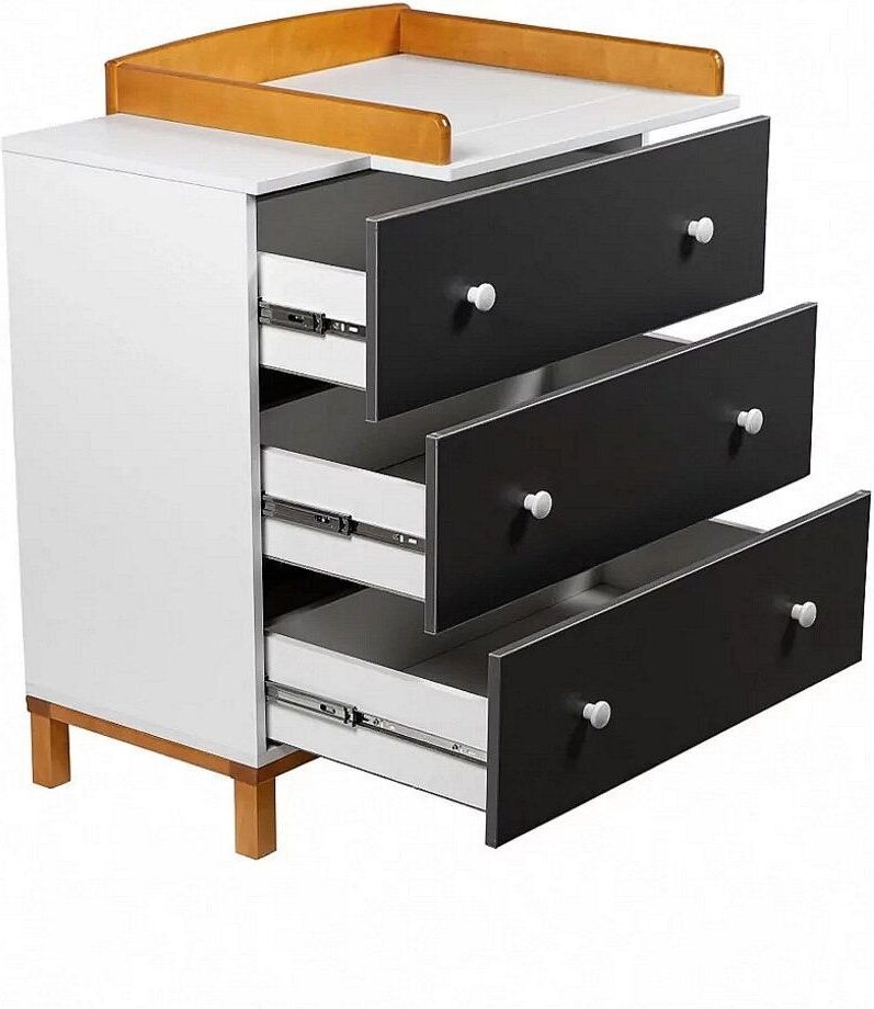 Детский комод TOMIX Modern 1055271, 80x42x84 см, белый, серый - ForteMarket Детский комод TOMIX Modern 1055271, 80x42x84 см, белый, серый купить,0