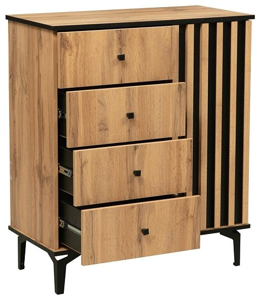Комод Седьмое небо Либерти, 82x43x96 см, коричневый купить,NaN