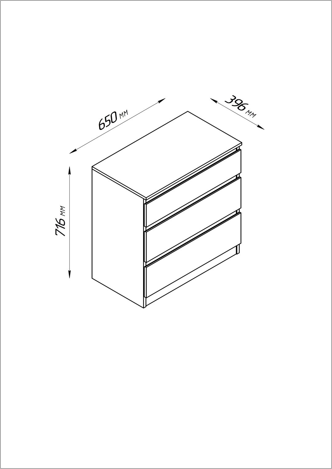 MMZ Кастор 20302060, 65x39.6x71.6 см, белый купить,0