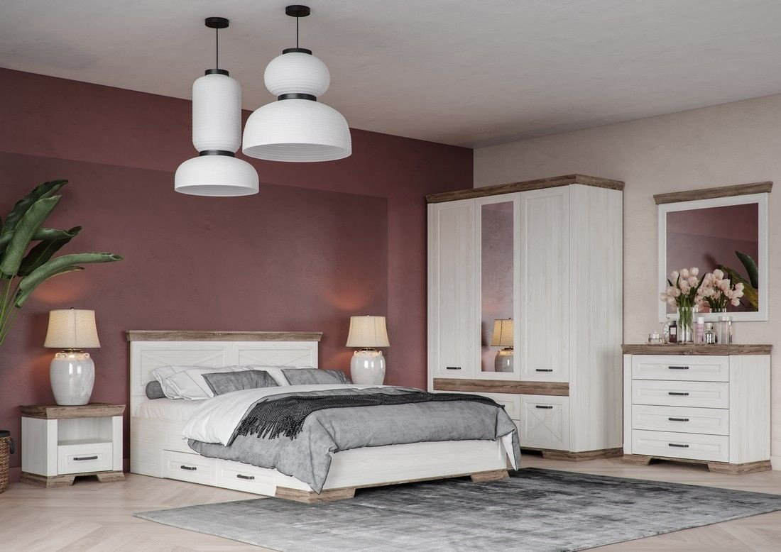 Комод BRW Марсель KOM4S 98x45x90см белый купить,NaN