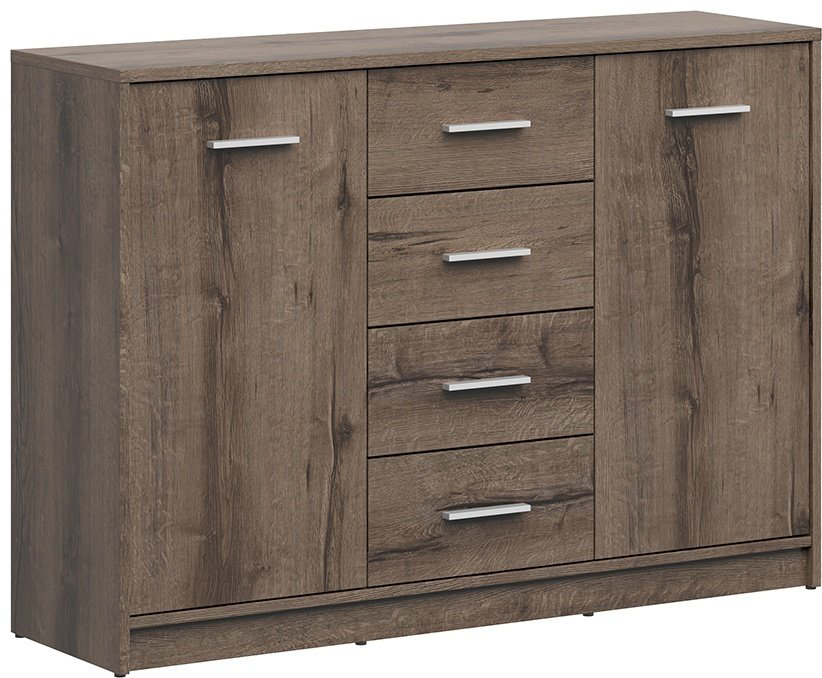 Комод BRW Брест НЕПО, 00032492, 118.5x33.5x83.5 см, коричневый купить,NaN
