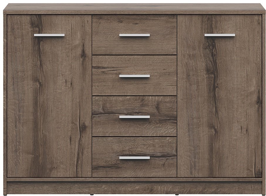 Комод BRW Брест НЕПО, 00032492, 118.5x33.5x83.5 см, коричневый купить,0
