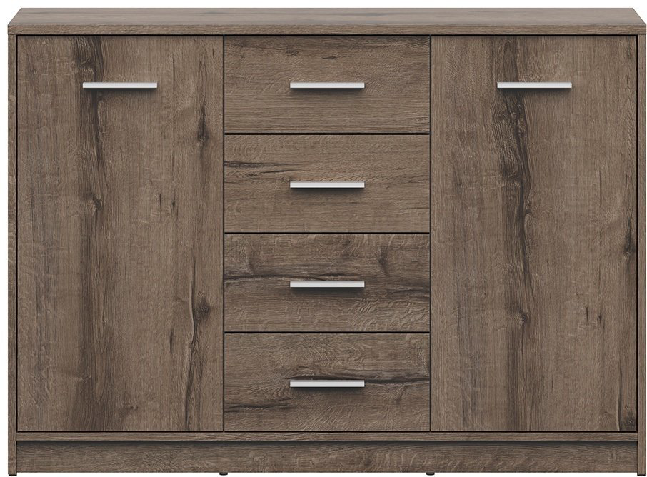 Комод BRW Брест НЕПО, 00032492, 118.5x33.5x83.5 см, коричневый купить,NaN