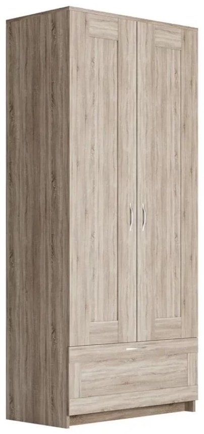 Распашной шкаф СВЕДСТА Сириус 2Д1Я, 78x190х50 см, коричневый купить,NaN