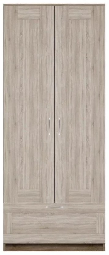Распашной шкаф СВЕДСТА Сириус 2Д1Я, 78x190х50 см, коричневый купить,NaN