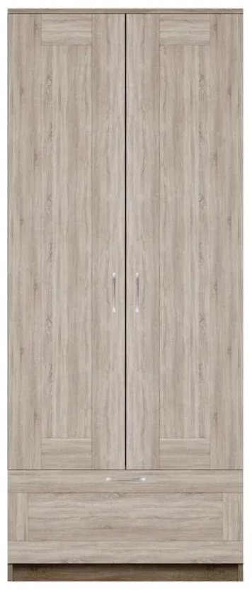 Распашной шкаф СВЕДСТА Сириус 2Д1Я, 78x190х50 см, коричневый купить,NaN