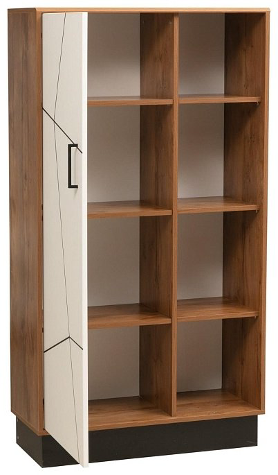 Распашной шкаф Седьмое небо Гамма, 85x158х36 см, белый, коричневый купить,NaN