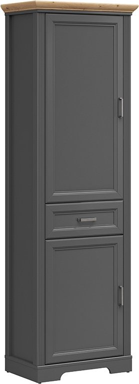 Распашной шкаф BRW Брест Жасмин, 00038582, 65.5x204х41 см, темно-серый, светло-коричневый купить,NaN