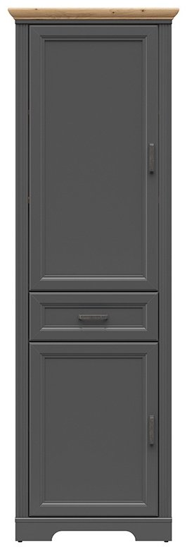 Распашной шкаф BRW Брест Жасмин, 00038582, 65.5x204х41 см, темно-серый, светло-коричневый купить,NaN