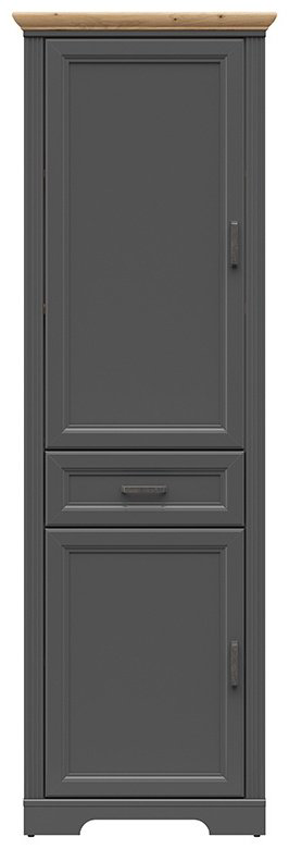 Распашной шкаф BRW Брест Жасмин, 00038582, 65.5x204х41 см, темно-серый, светло-коричневый купить,NaN