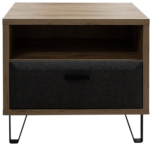 Тумба BRW Брест Грэйс 00032805, 51.5x48.5x42 см, коричневый-черный - ForteMarket Тумба BRW Брест Грэйс 00032805, 51.5x48.5x42 см, коричневый-черный купить,0