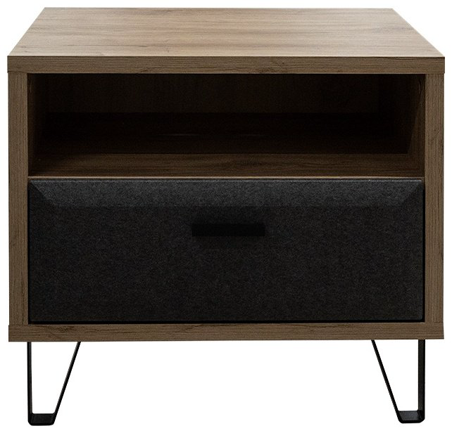 Тумба BRW Брест Грэйс 00032805, 51.5x48.5x42 см, коричневый-черный купить,NaN