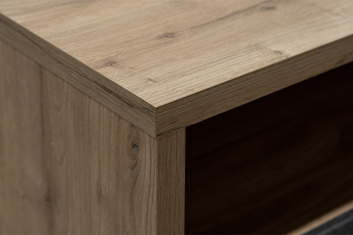 Тумба BRW Брест Грэйс 00032805, 51.5x48.5x42 см, коричневый-черный купить,NaN