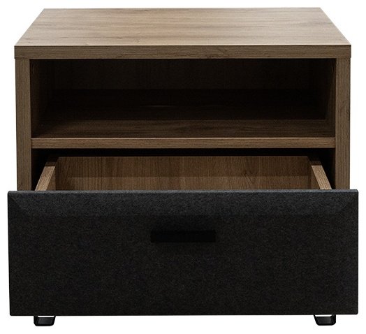 Тумба BRW Брест Грэйс 00032805, 51.5x48.5x42 см, коричневый-черный - ForteMarket Тумба BRW Брест Грэйс 00032805, 51.5x48.5x42 см, коричневый-черный купить,0