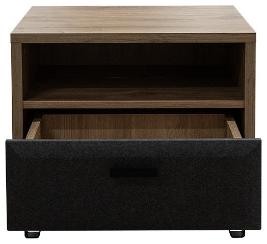 Тумба BRW Брест Грэйс 00032805, 51.5x48.5x42 см, коричневый-черный купить,NaN