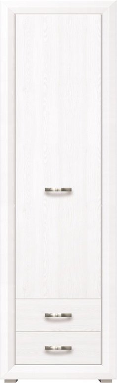 Распашной шкаф BRW Брест Мальта REG1D2S, 61.5x211.5х38 см, белый купить,NaN