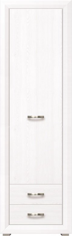 Распашной шкаф BRW Брест Мальта REG1D2S, 61.5x211.5х38 см, белый купить,NaN