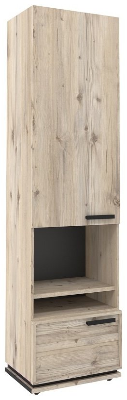 Распашной шкаф Глазов Nature 1, 56x212х40 см, коричневый купить,NaN
