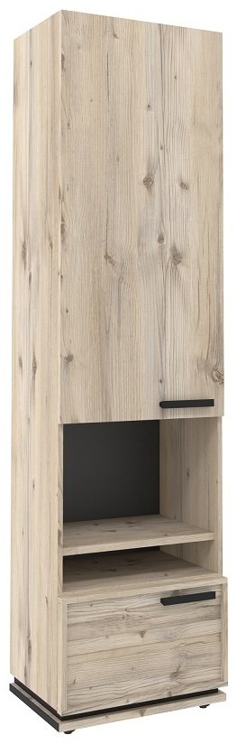 Распашной шкаф Глазов Nature 1, 56x212х40 см, коричневый купить,NaN