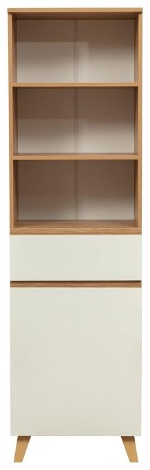 Распашной шкаф Седьмое небо Авалон, 56x192х41 см, белый, коричневый купить,NaN