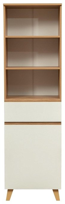 Распашной шкаф Седьмое небо Авалон, 56x192х41 см, белый, коричневый купить,NaN