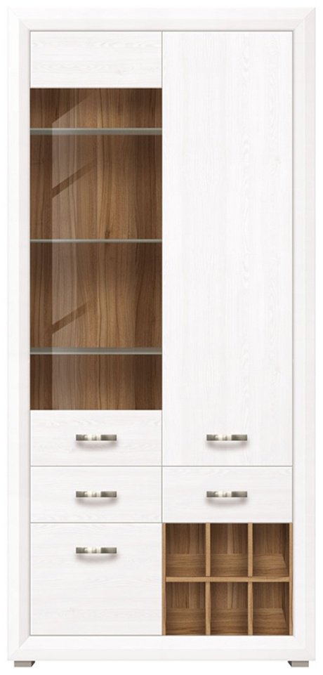 Шкаф-витрина BRW напольный Мальта REG1W2D2SО 211.5х106.5х38 см купить,NaN