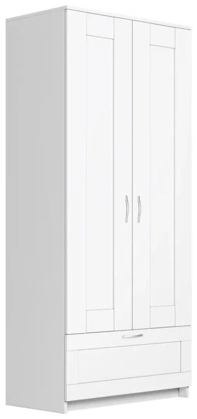 Распашной шкаф СВЕДСТА СИРИУС, 78x190х50 см, белый