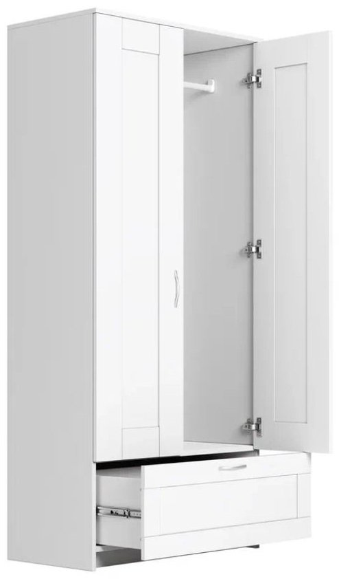 Распашной шкаф СВЕДСТА СИРИУС, 78x190х50 см, белый купить,NaN