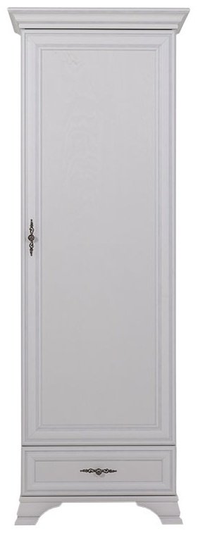 Распашной шкаф BRW Кентаки REG1D1S, 69.5x197.5х44 см, белый купить,NaN