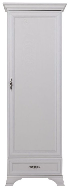 Распашной шкаф BRW Кентаки REG1D1S, 69.5x197.5х44 см, белый купить,NaN