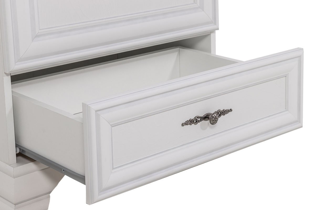 Распашной шкаф BRW Кентаки REG1D1S, 69.5x197.5х44 см, белый купить,NaN