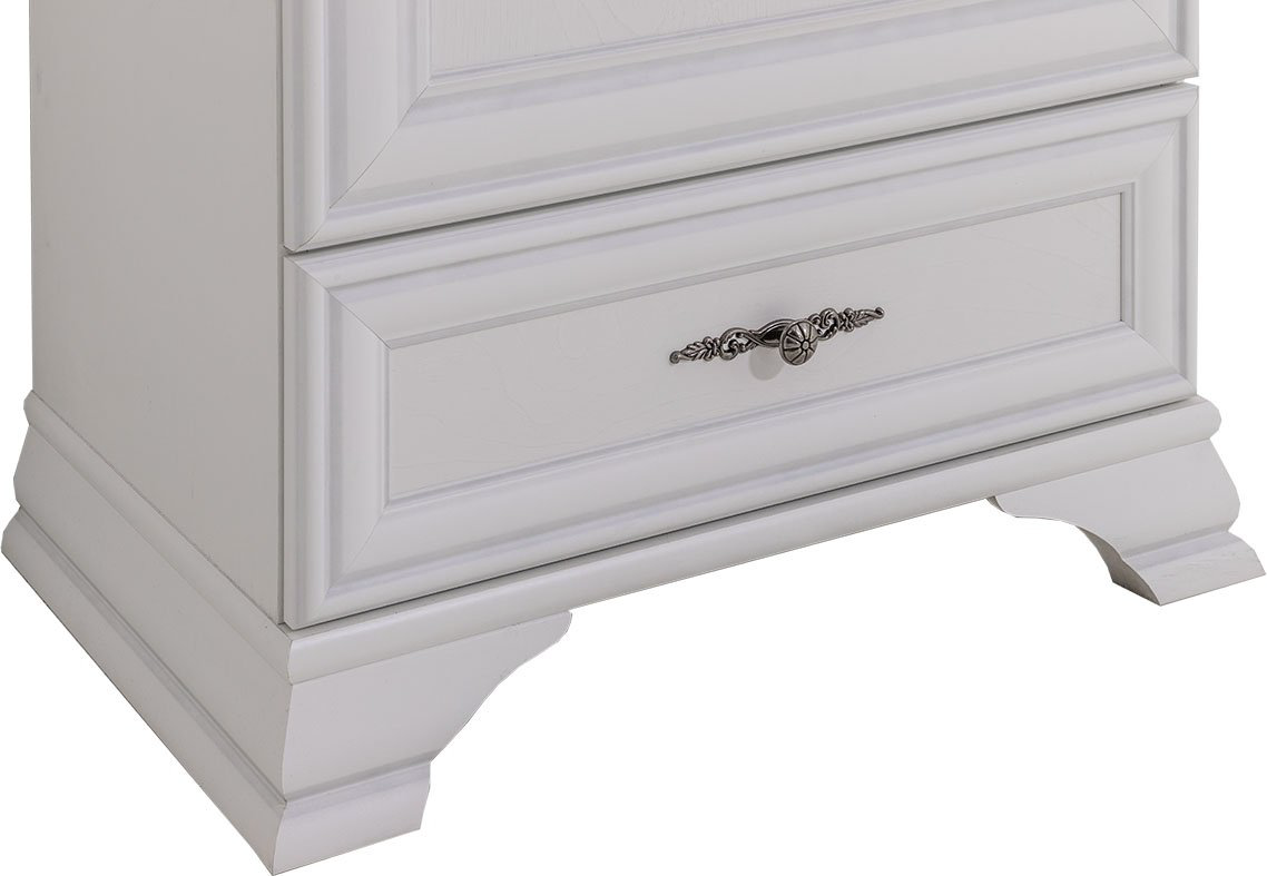 Распашной шкаф BRW Кентаки REG1D1S, 69.5x197.5х44 см, белый купить,NaN