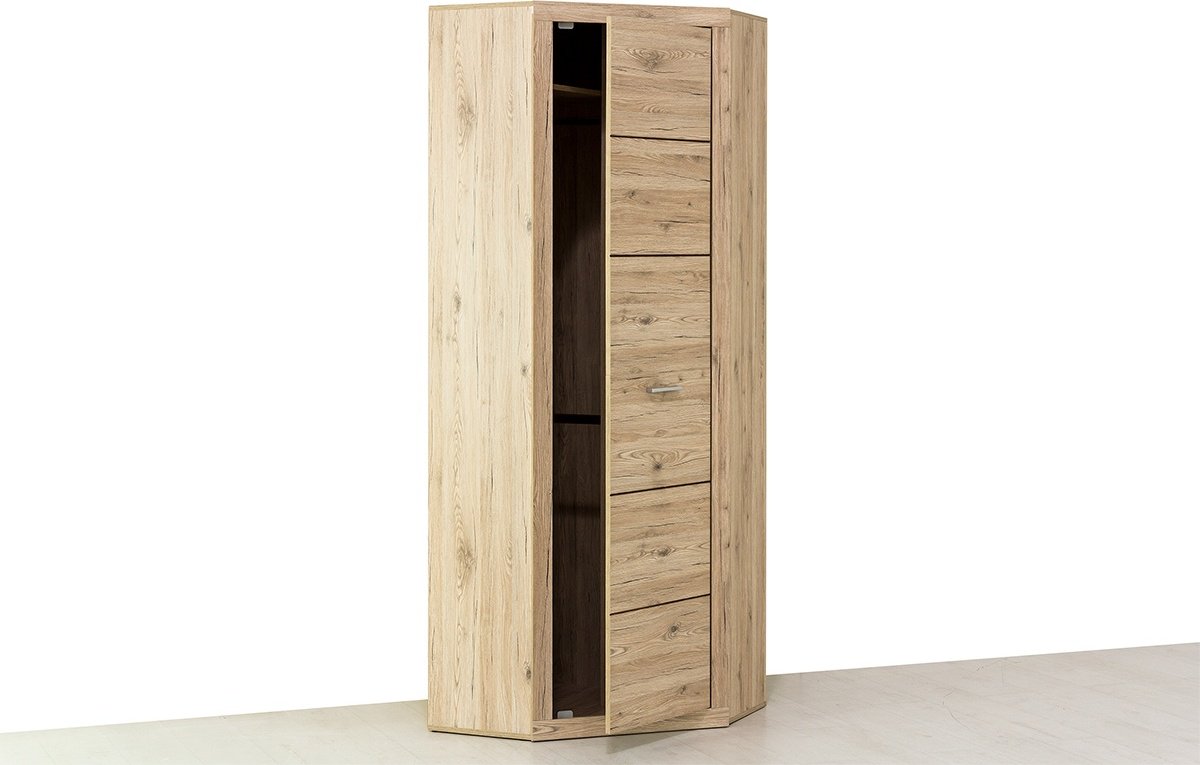 Распашной шкаф ANREX Оскар L/P, 78x217х78 см, коричневый купить,0