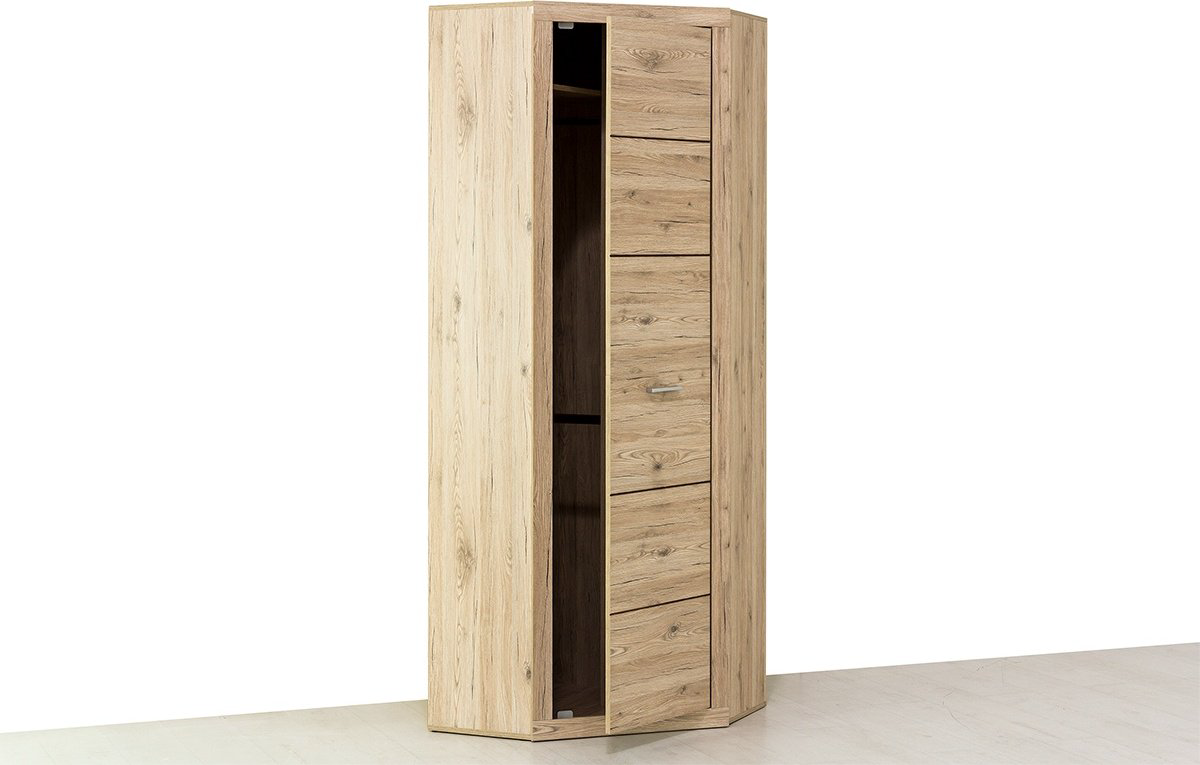 Распашной шкаф ANREX Оскар L/P, 78x217х78 см, коричневый купить,NaN