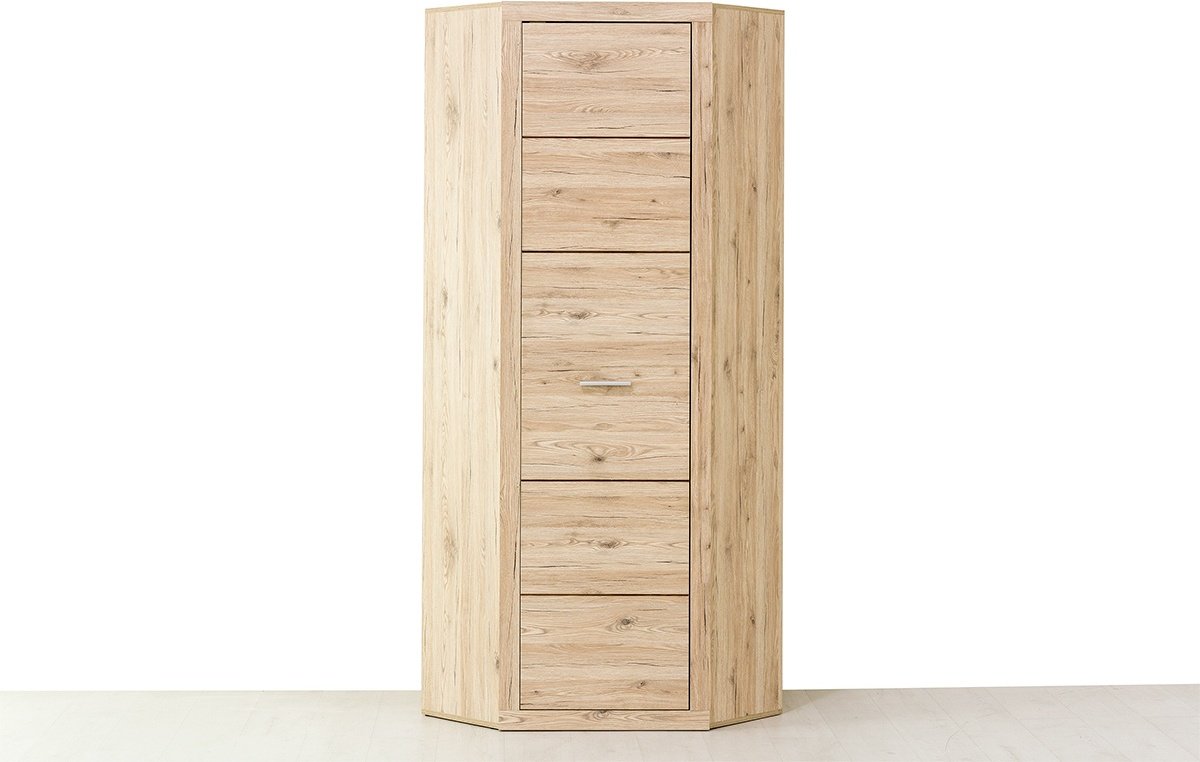 Распашной шкаф ANREX Оскар L/P, 78x217х78 см, коричневый купить,0