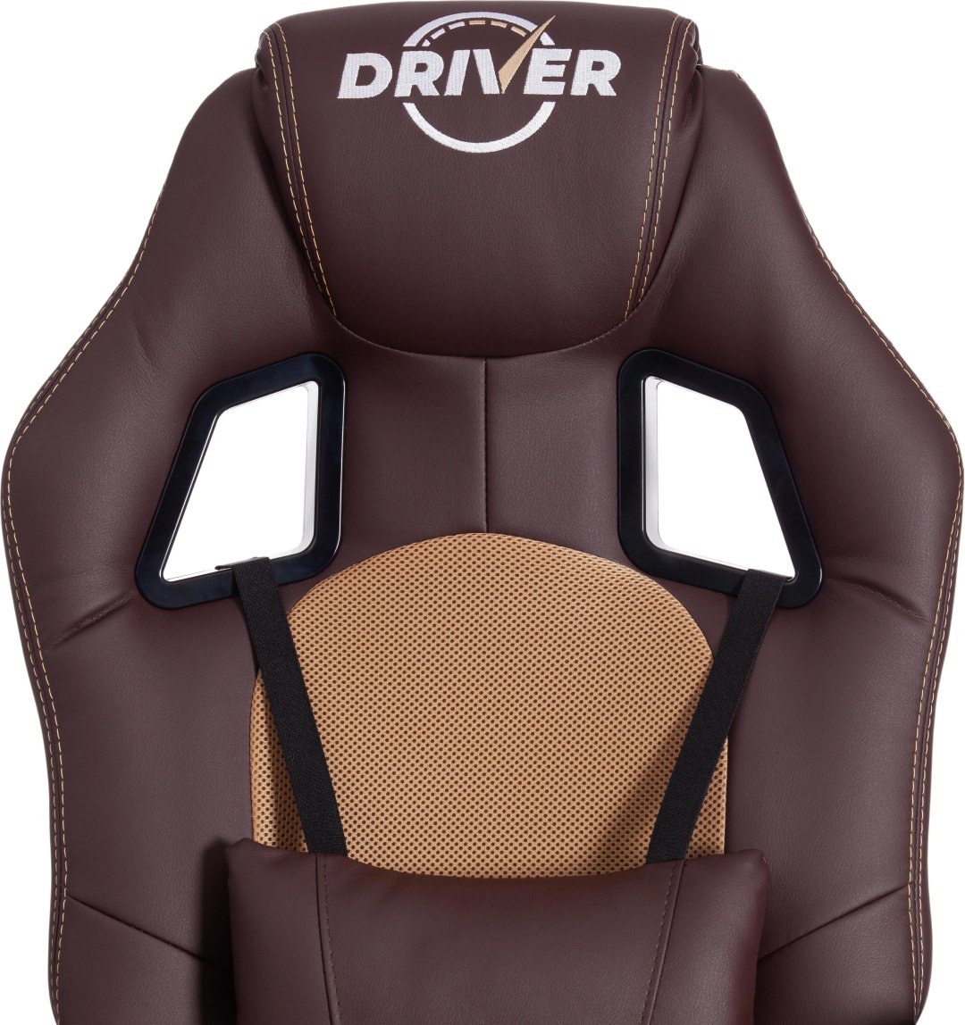 Кресло DRIVER, ГЛАНЦ 98082911, коричневый купить,NaN